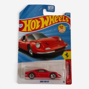 Hot Wheels 2026 Dino 206 GT Ferrari 5/5 #150/250 – Red Diecast Collectible diecast collectible