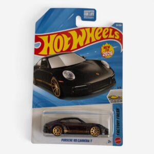 Hot Wheels 2026 Porsche 911 Carrera T Factory Fresh 1/5 #15/250 – Black Diecast Collectible diecast collectible