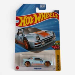 Hot Wheels Ford RS200 Gulf Peak Pursuit 9/10 #247/250 – Light Blue Diecast Collectible diecast collectible